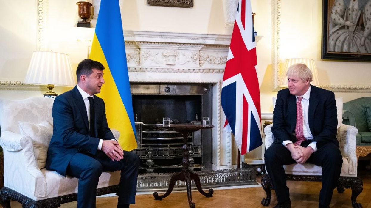 British Prime Minister Boris Johnson held in-person discussions with Zelenskyy where he committed to providing Ukraine with military supplies