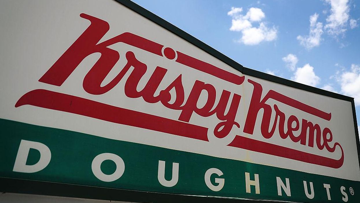 Krispy Kreme offers a dozen glazed doughnuts for the national average price of a gallon of gas