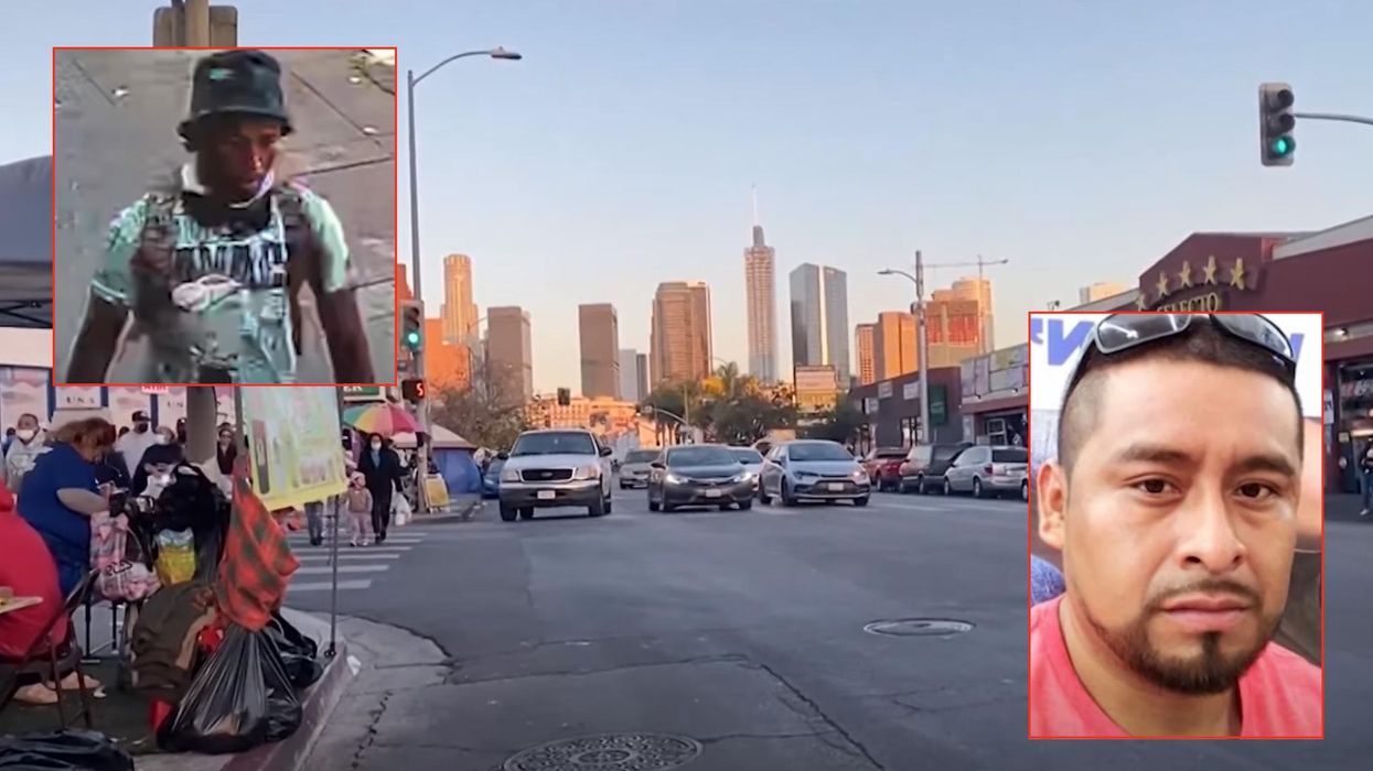 Man randomly stabbed in the neck while walking down the street on video call with his brother. LAPD says the killer is a homeless man.