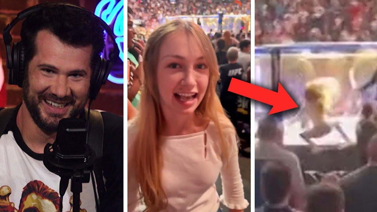 Fangirl gets LEVELED by a healthy dose of equality at UFC event