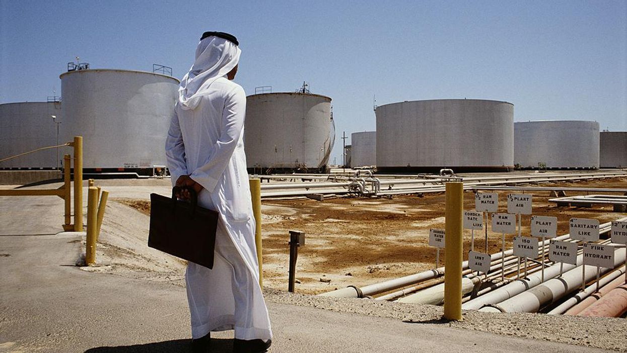Saudi oil giant Aramco reported record first-quarter profits as oil prices soar around the globe