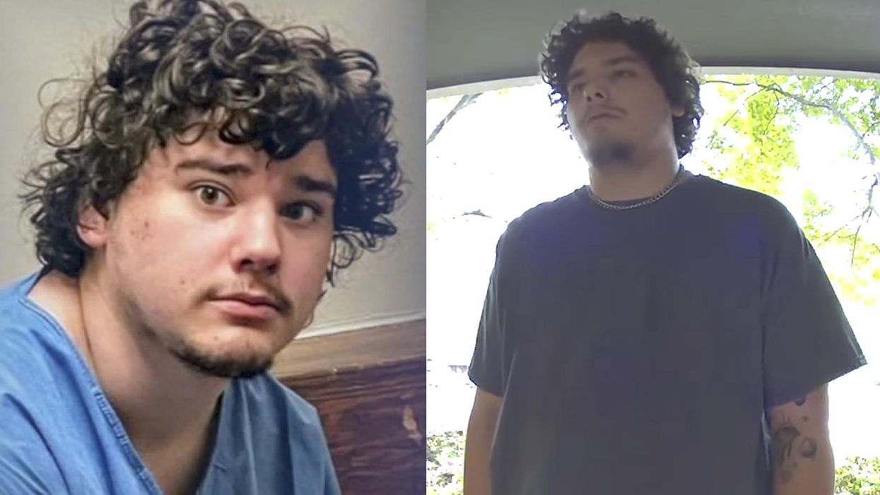 A man followed two young girls home from their school bus stops and broke into one of their homes, Oklahoma police said