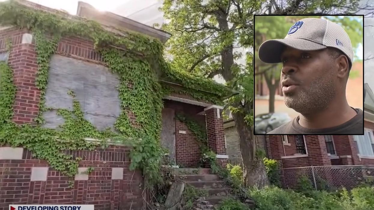 Man hears woman yelling from an abandoned Chicago house and calls police. She had been chained up for days and raped, police said.