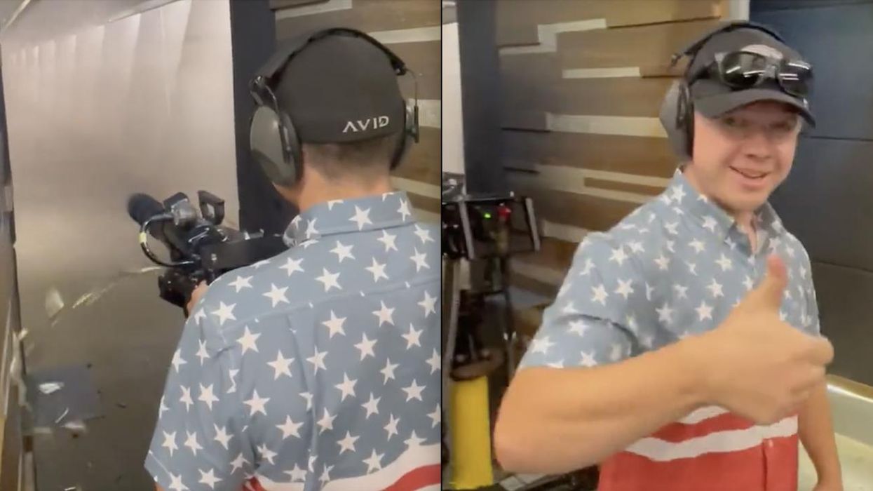 Leftists lose their minds over Kyle Rittenhouse firing machine gun and challenging Biden: 'Come and take 'em, Joe'