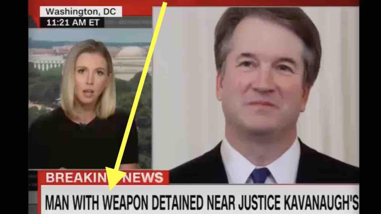 CNN law enforcement correspondent questions if man out to kill Justice Kavanaugh over Roe v. Wade was even armed — despite 'man with weapon' onscreen headline