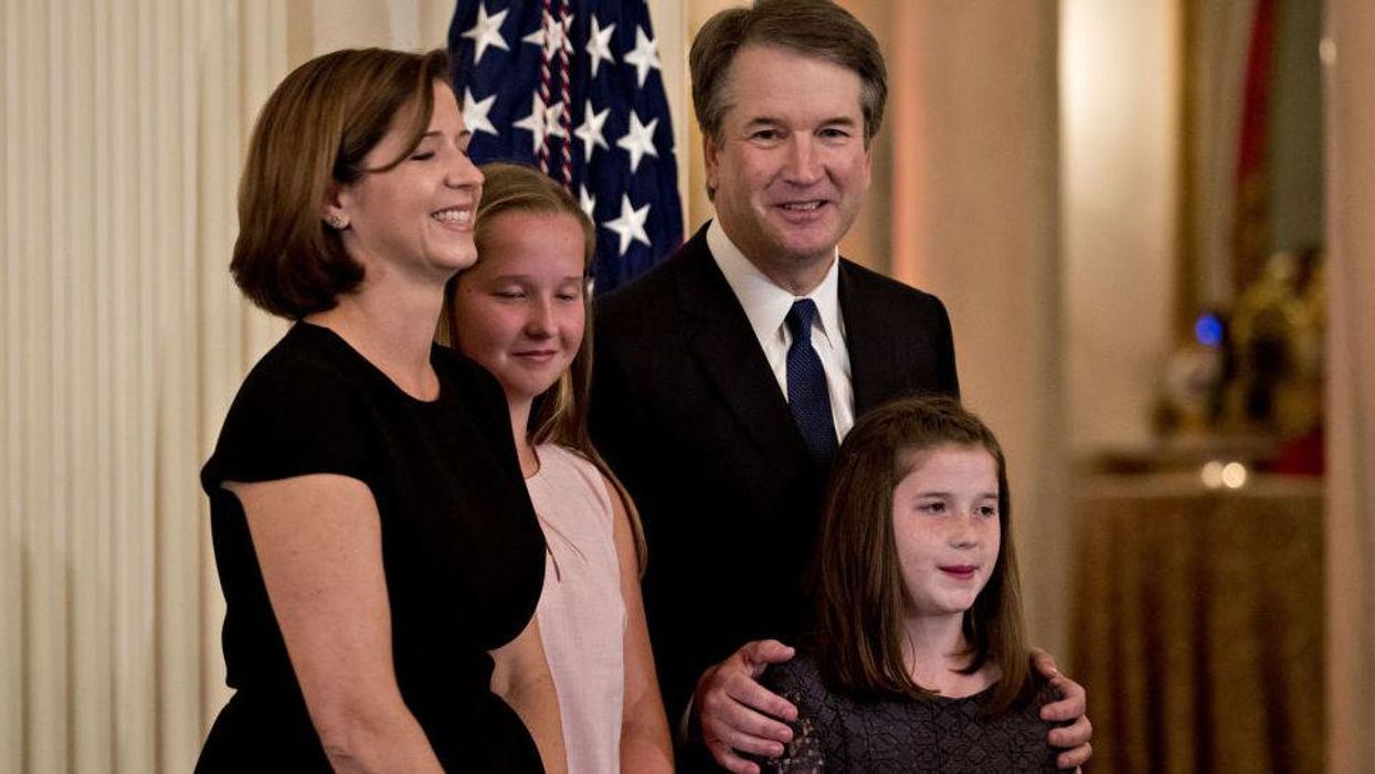 Abortion activists send 'special message' to Brett Kavanaugh's wife and children, post picture outside their school