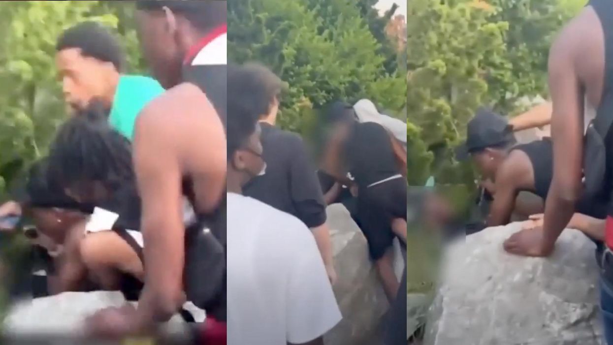 14-year-old boy mugged at gunpoint in broad daylight while 4 people recorded cellphone video and others stood by