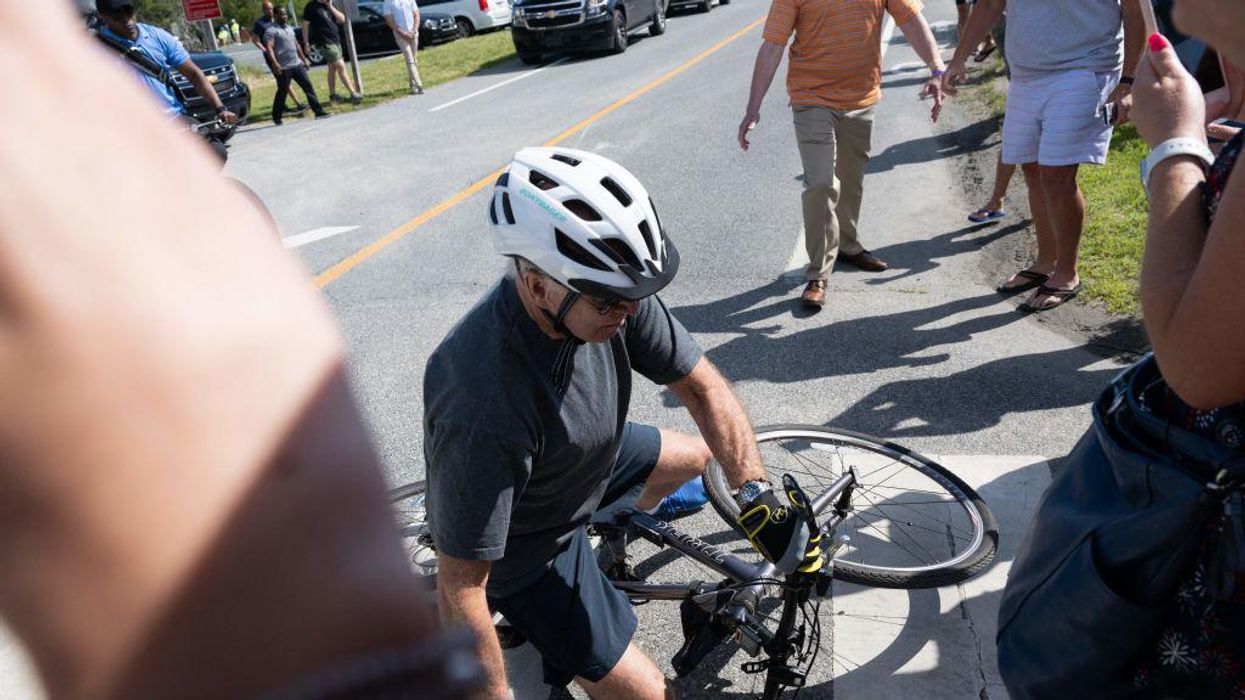 Video: President Biden falls off bicycle during bike ride near Delaware beach house