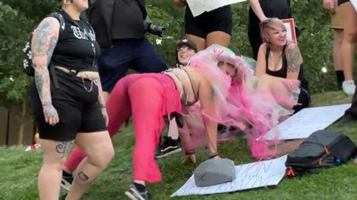 Dallas protesters make 'compelling' case for abortion with furious TWERKING