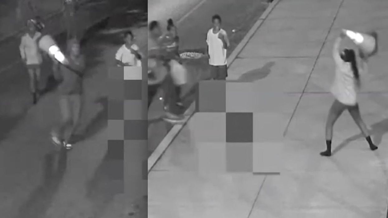 Teens beat 73-year-old man to death with traffic cone; two of them grin as they take off from scene