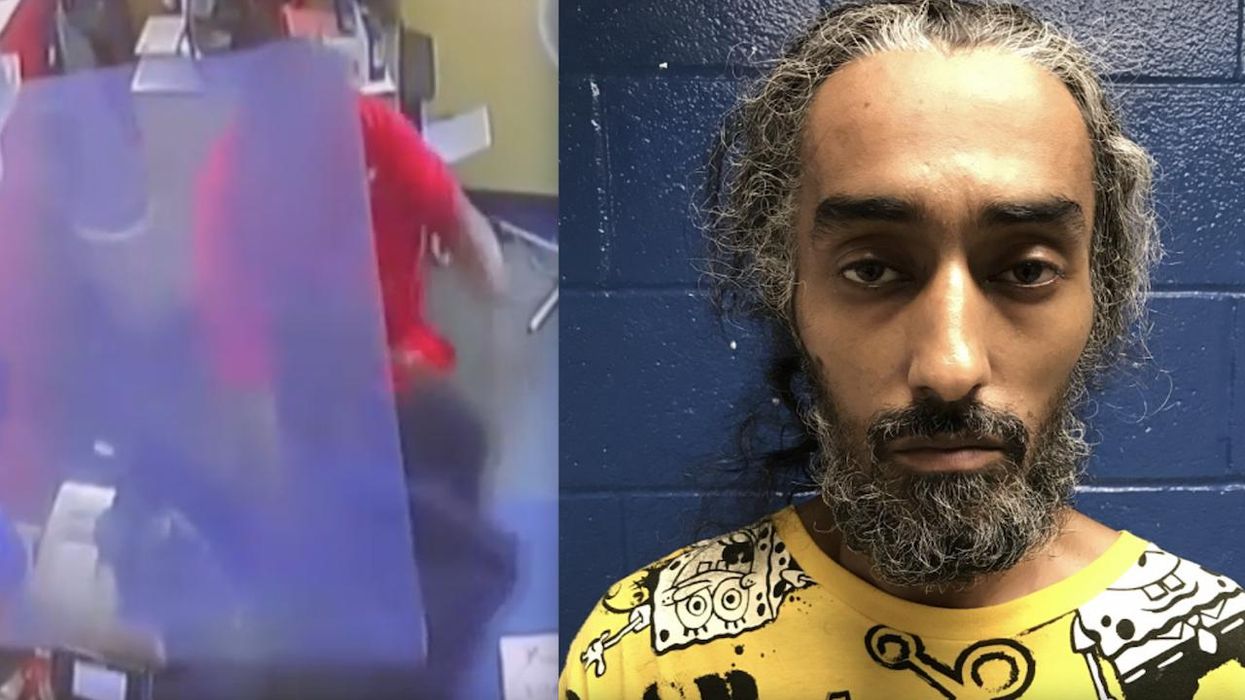 Female Family Dollar clerk fights man who pushes through plexiglass barrier, stabs at her, tries to grab cash from register