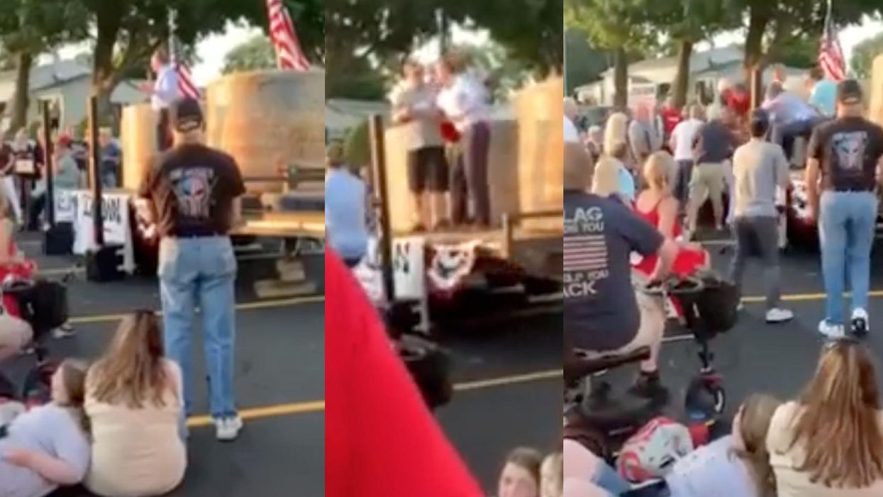 Video shows man attempt to stab Republican gubernatorial candidate Rep. Lee Zeldin in New York