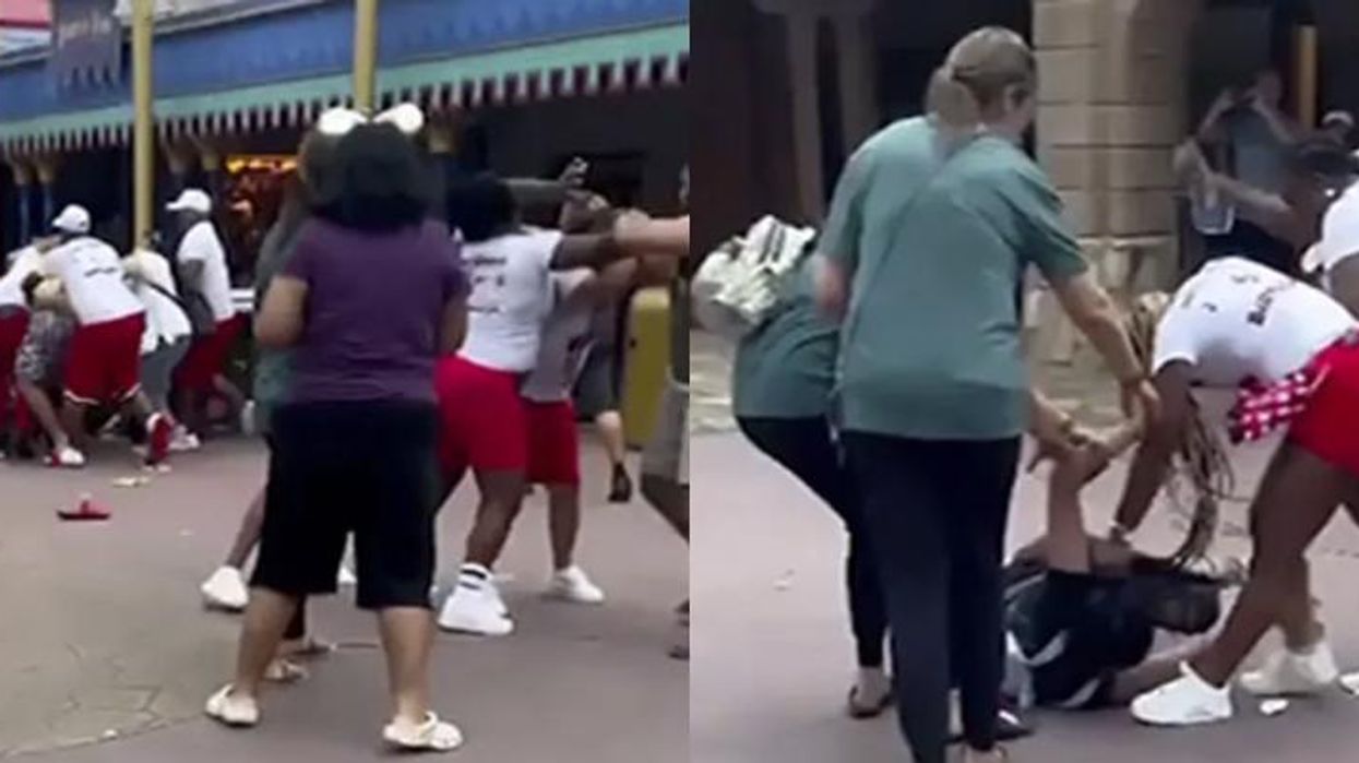Video: Massive brawl erupts at Disney World between families waiting in line, one hospitalized in Magic Kingdom fight