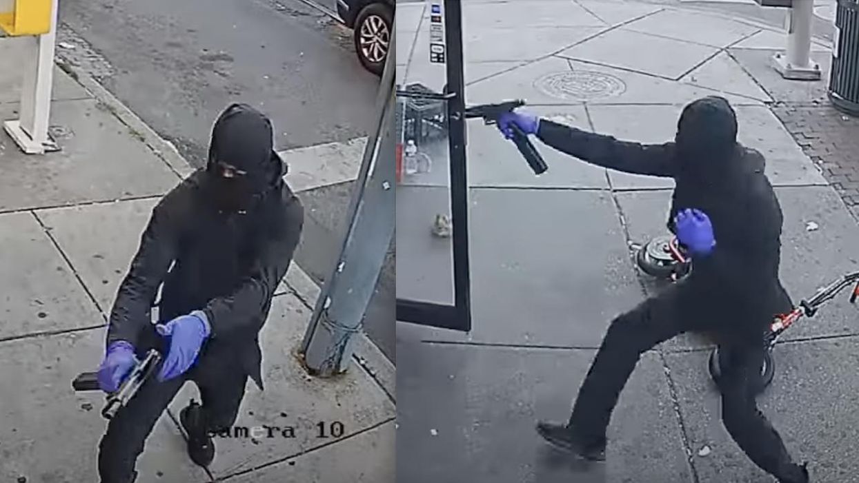 Video: Black-clad gunman opens fire at man on Philly street corner in broad daylight, takes off in getaway SUV