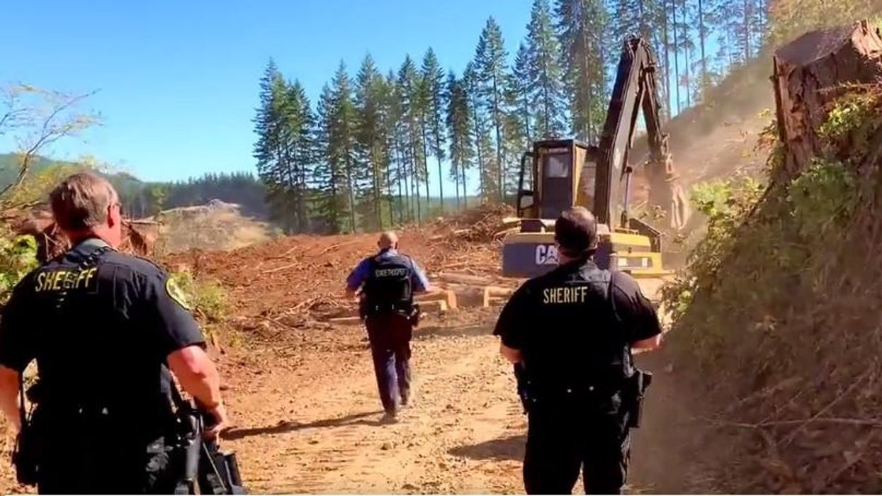 Man vs. machine: Oregon man reportedly attempts to evade police using construction excavator
