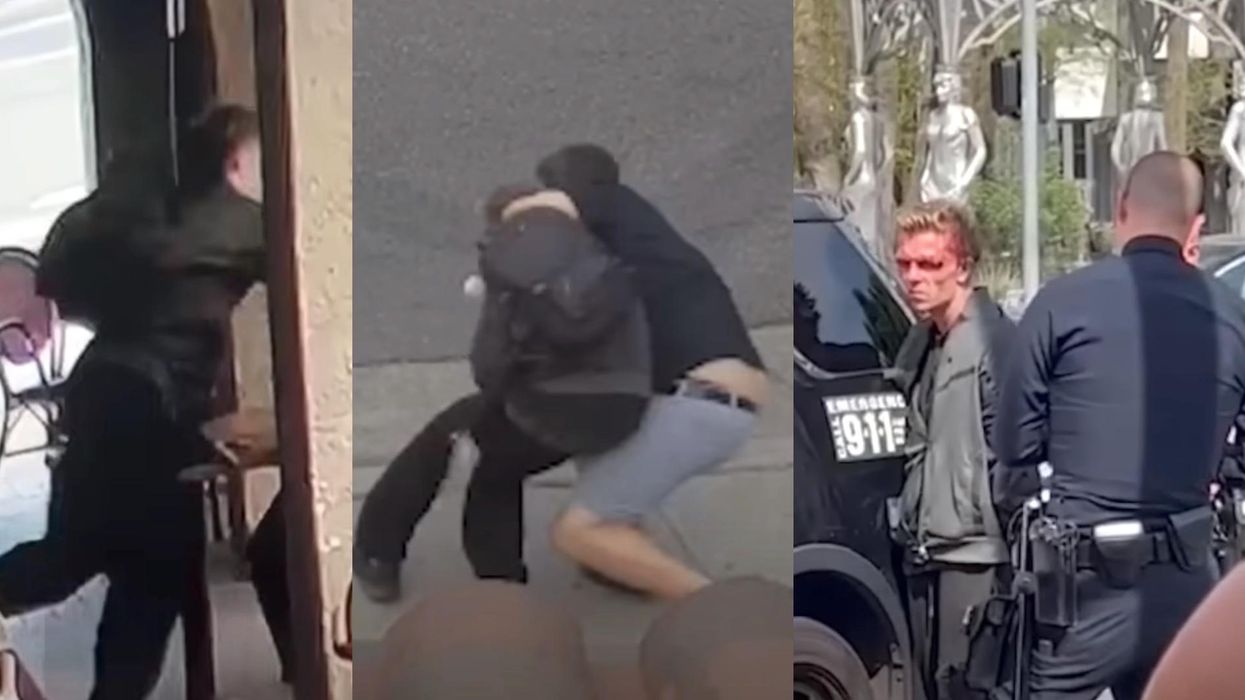 VIDEO: Good Samaritan tackles homeless man who sucker-punched and robbed an elderly person in Hollywood