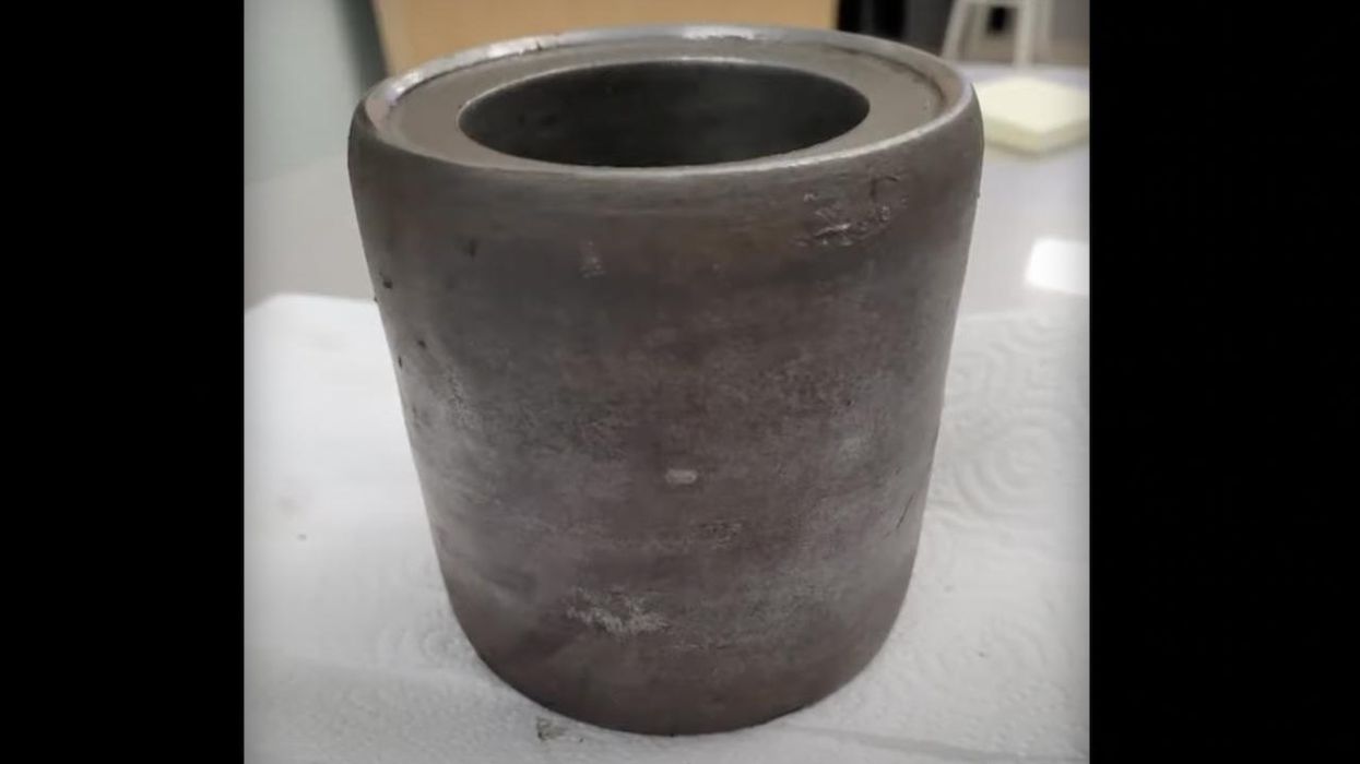 7-pound metal object apparently falls from sky, almost hits police officer in Maine. One theory says it came off airplane — but a couple of experts doubt it.