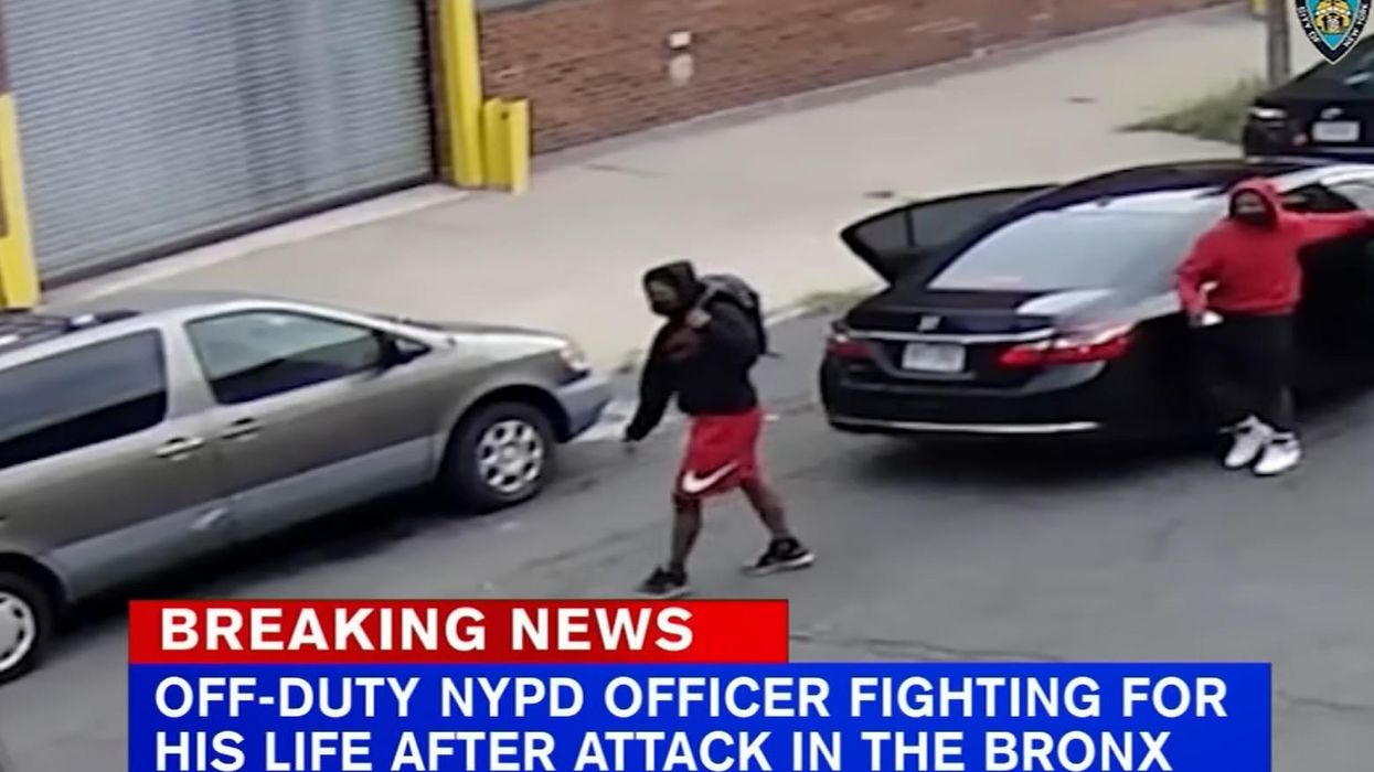 Manhunt underway after NYPD officer left in critical condition with fractured skull in latest of a series of armed robberies