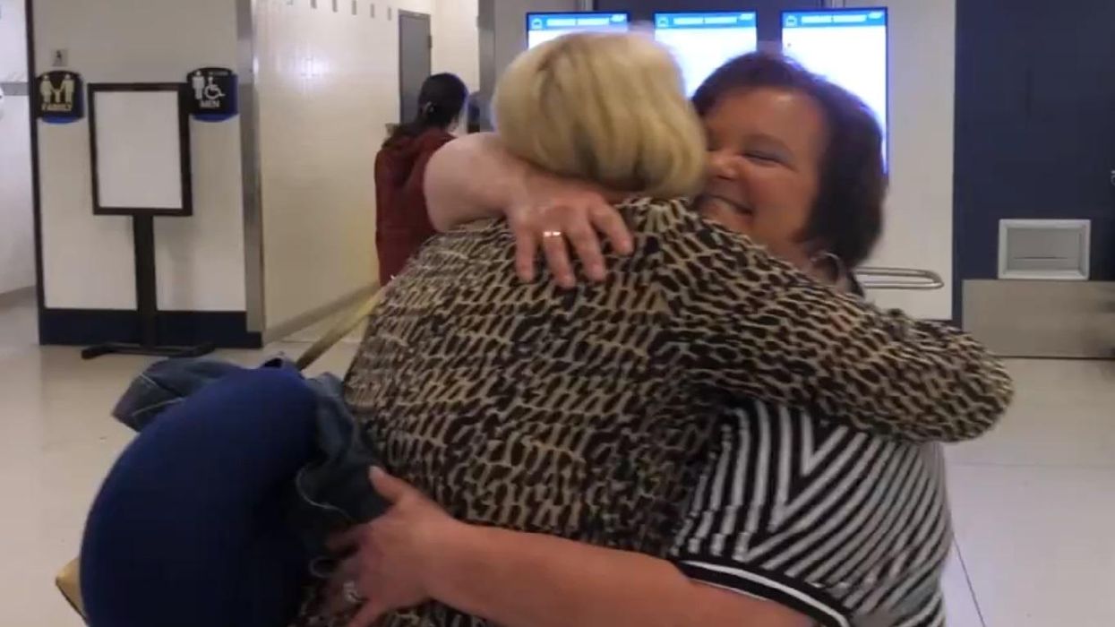 'It was love at first sight': Half-sisters who didn't know the other existed reunite after more than 50 years