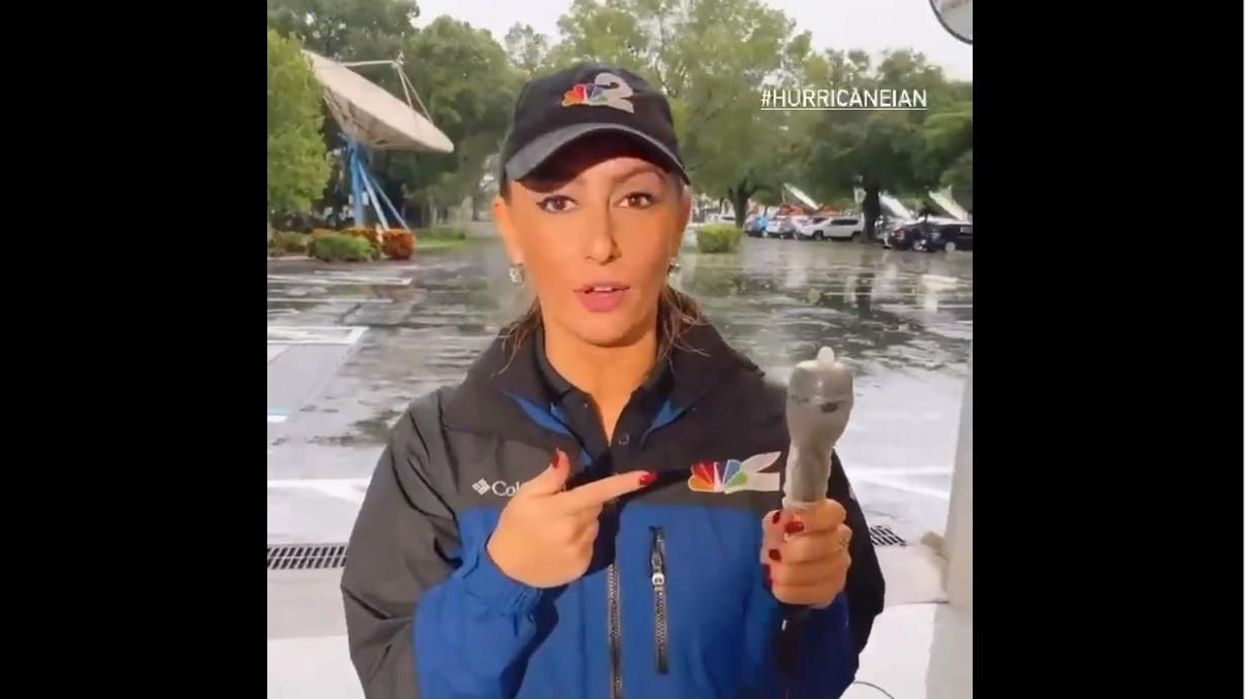 'We got to do what we got to do': Journalist uses condom to protect microphone during Hurricane Ian broadcast