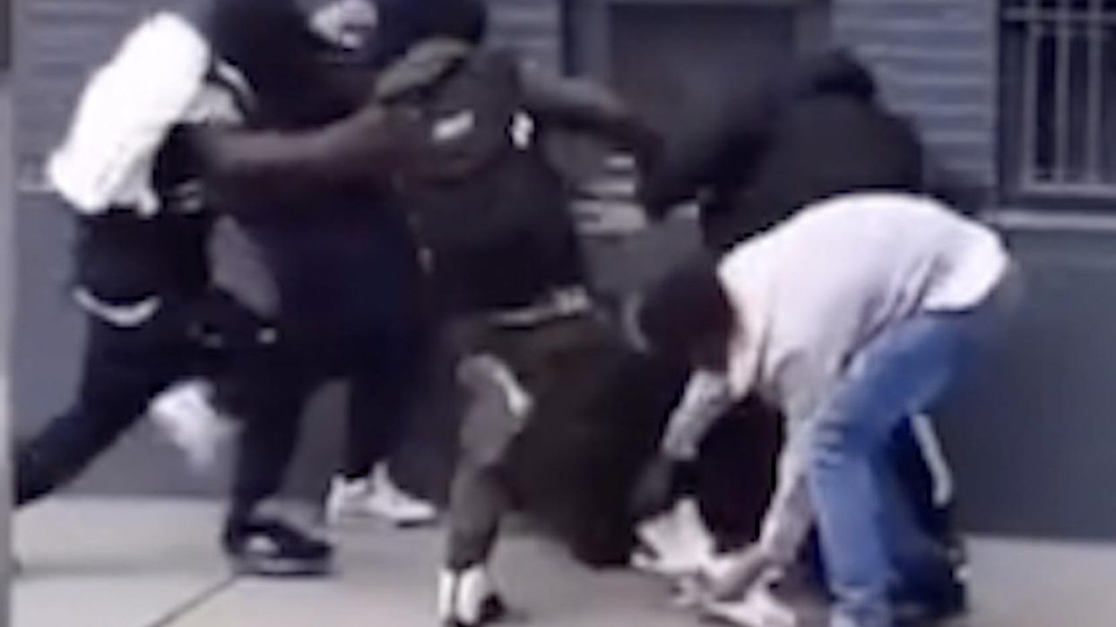 Video: 5 thugs repeatedly stomp, punch boy, 15, on busy NYC street — and steal his sneakers. Crime expert says there's 'basically nothing you can do to these kids.'
