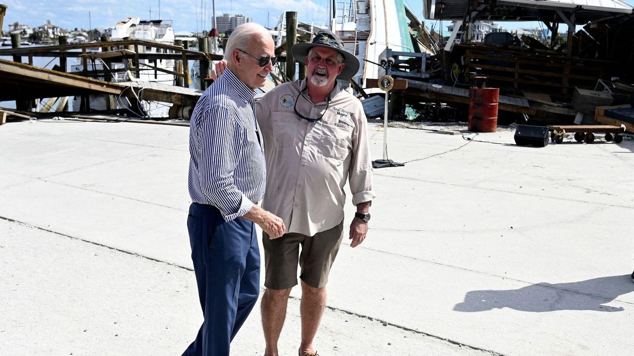 Biden caught on hot mic saying, 'No one f***s with a Biden' during review of hurricane damage