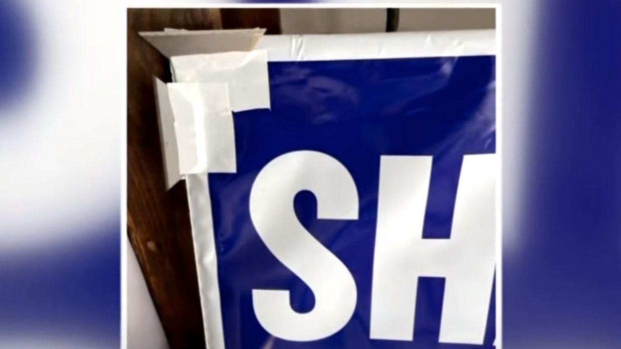 Campaign signs for Democrats booby-trapped with razor blades and installed without permission in Pennsylvania, one person injured