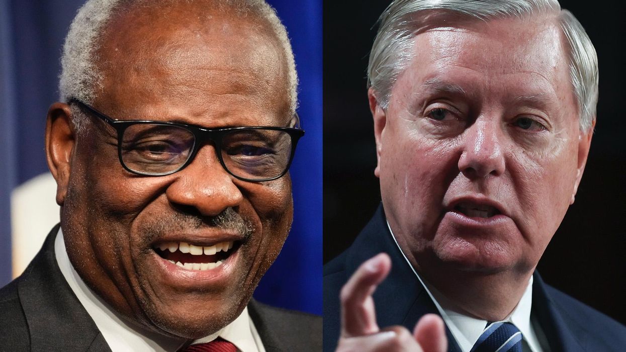 Liberals are melting down over Justice Clarence Thomas temporarily halting testimony from Lindsey Graham about 2020 election