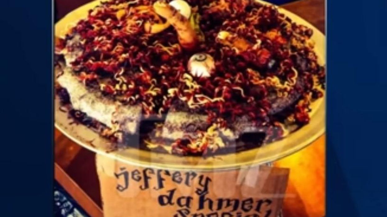 'Jeffrey Dahmer Special' display at Texas pizza joint sparks controversy