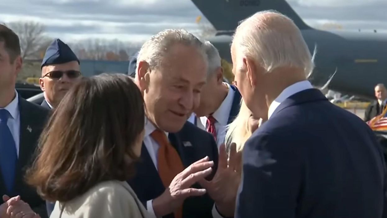 Chuck Schumer caught on hot mic telling Biden that Democrats are losing pivotal Senate race in Georgia
