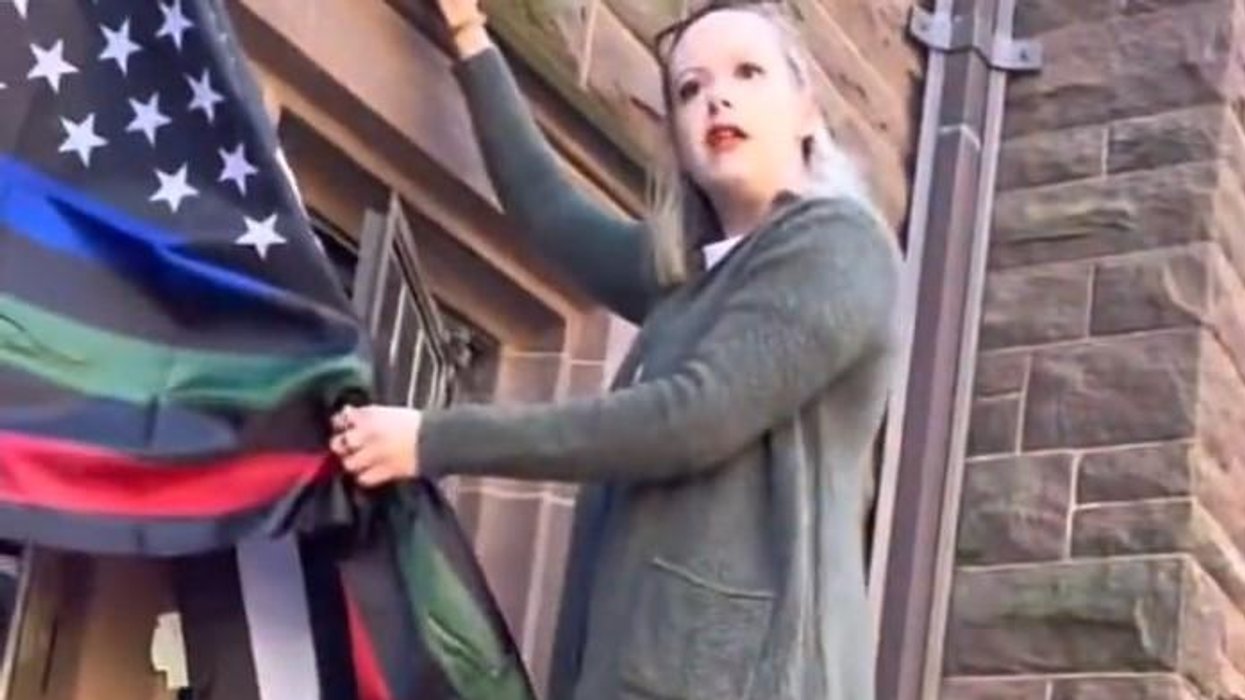 American, Gadsden flags forcibly removed from college dorm, even as pride flags reportedly remain: Video