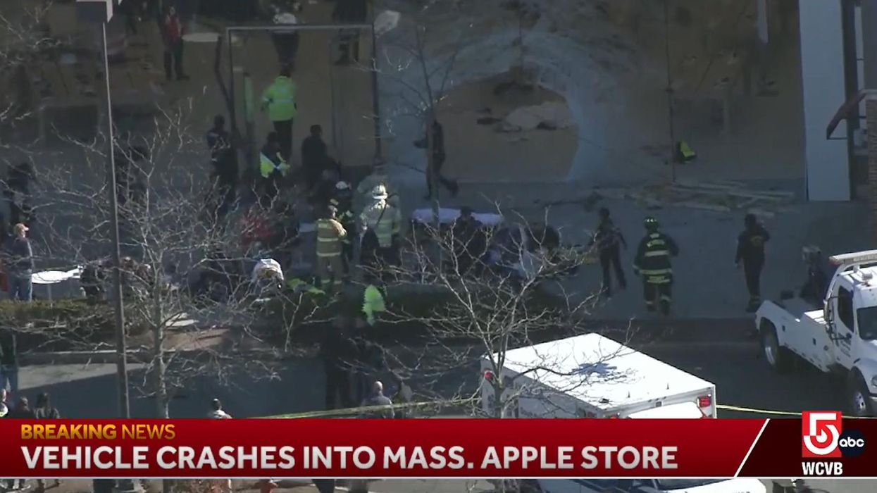 One dead, several victims 'mangled,' after man drove SUV into Boston area Apple store, pinning bodies against inside wall