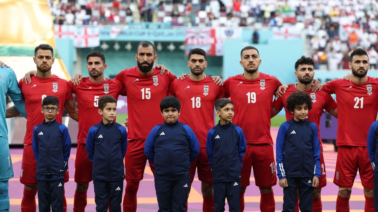 Iranian soccer players protested against their government at World Cup by staying silent during their national anthem