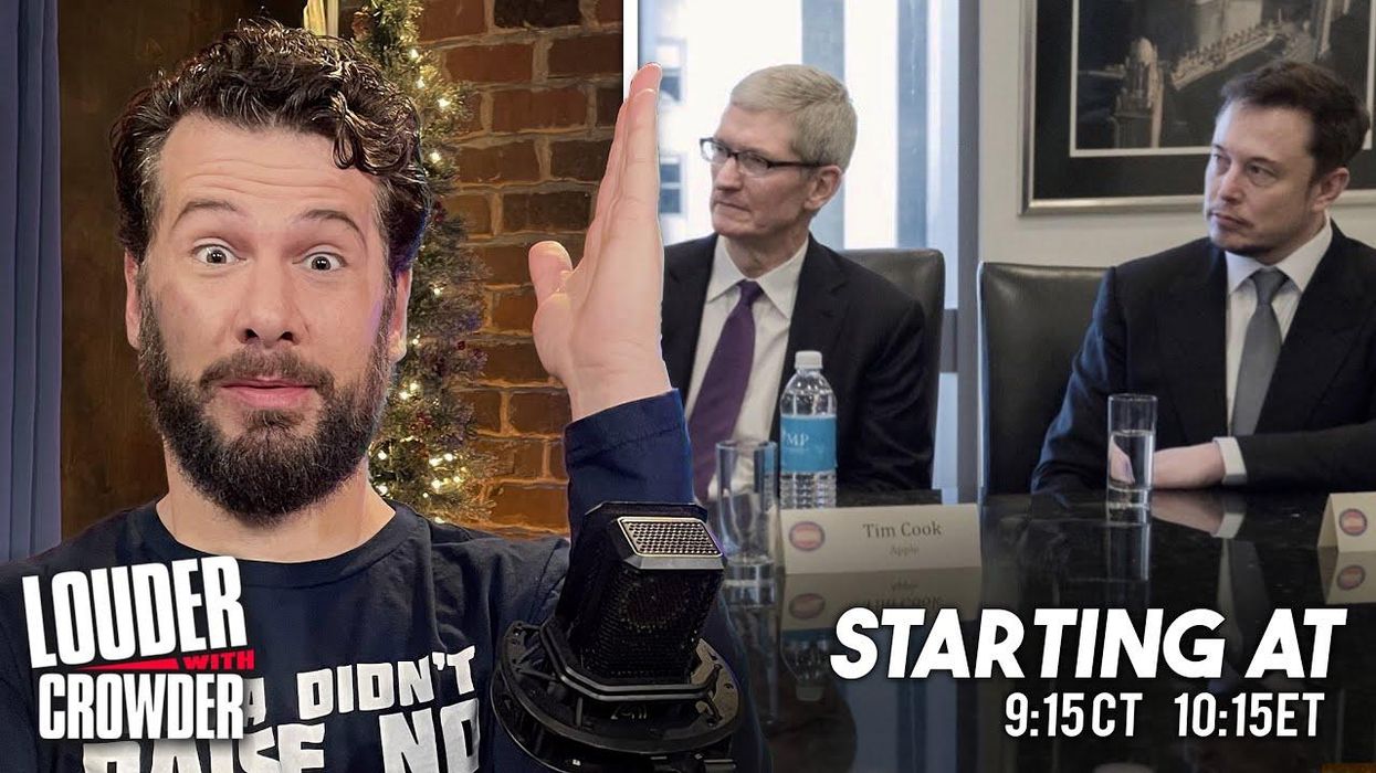 CROWDER: Elon Musk and Tim Cook come face to face in secret meeting