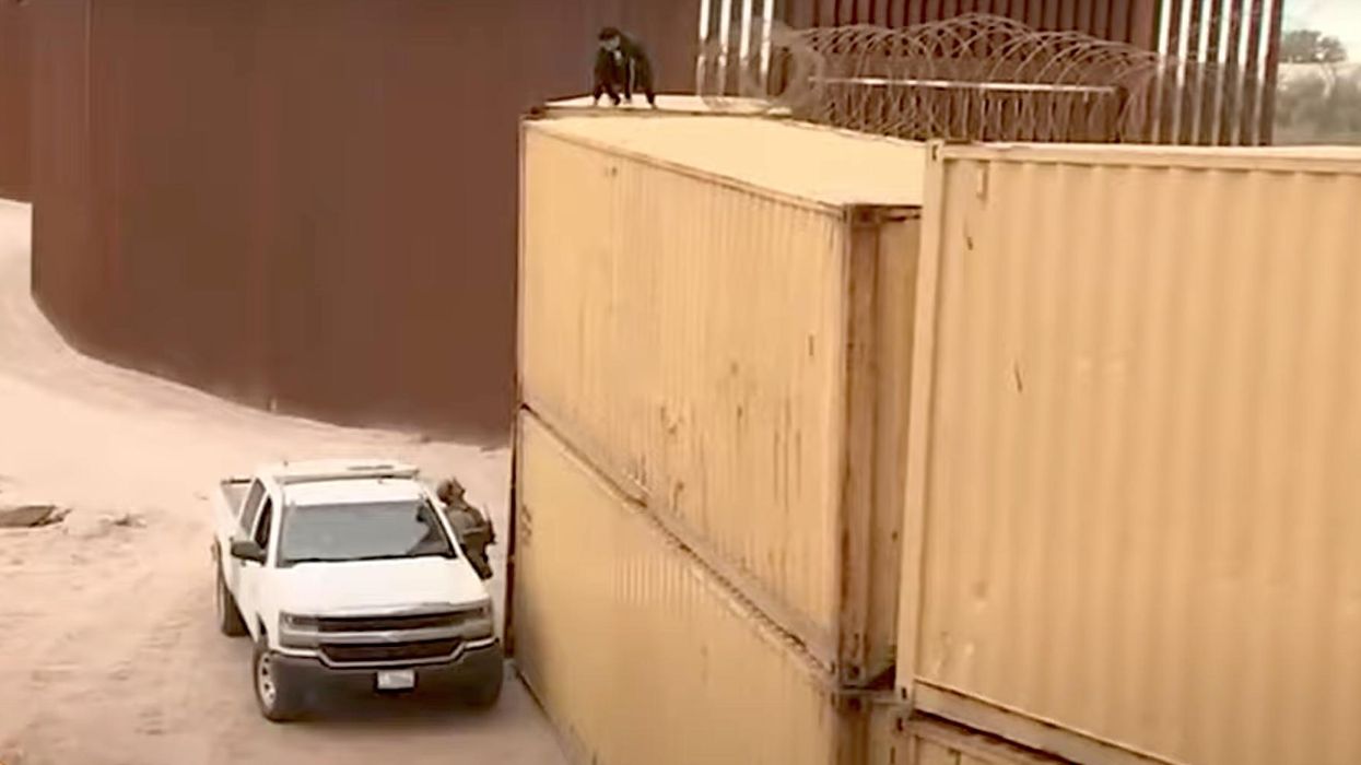 Justice Dept. sues Republican Arizona governor over shipping container border wall