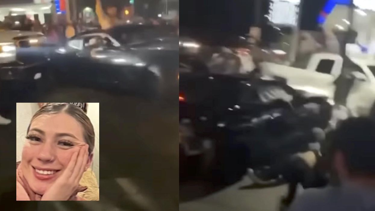 Woman struck and killed by driver in a Los Angeles street 'takeover' on Christmas, and police believe others were seriously injured