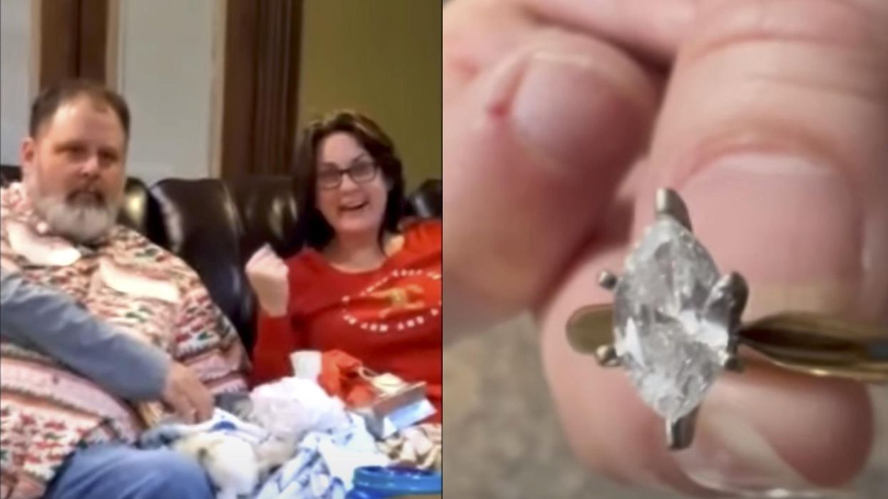 Lost engagement ring returned to couple on Christmas more than 20 years after it was flushed down the toilet