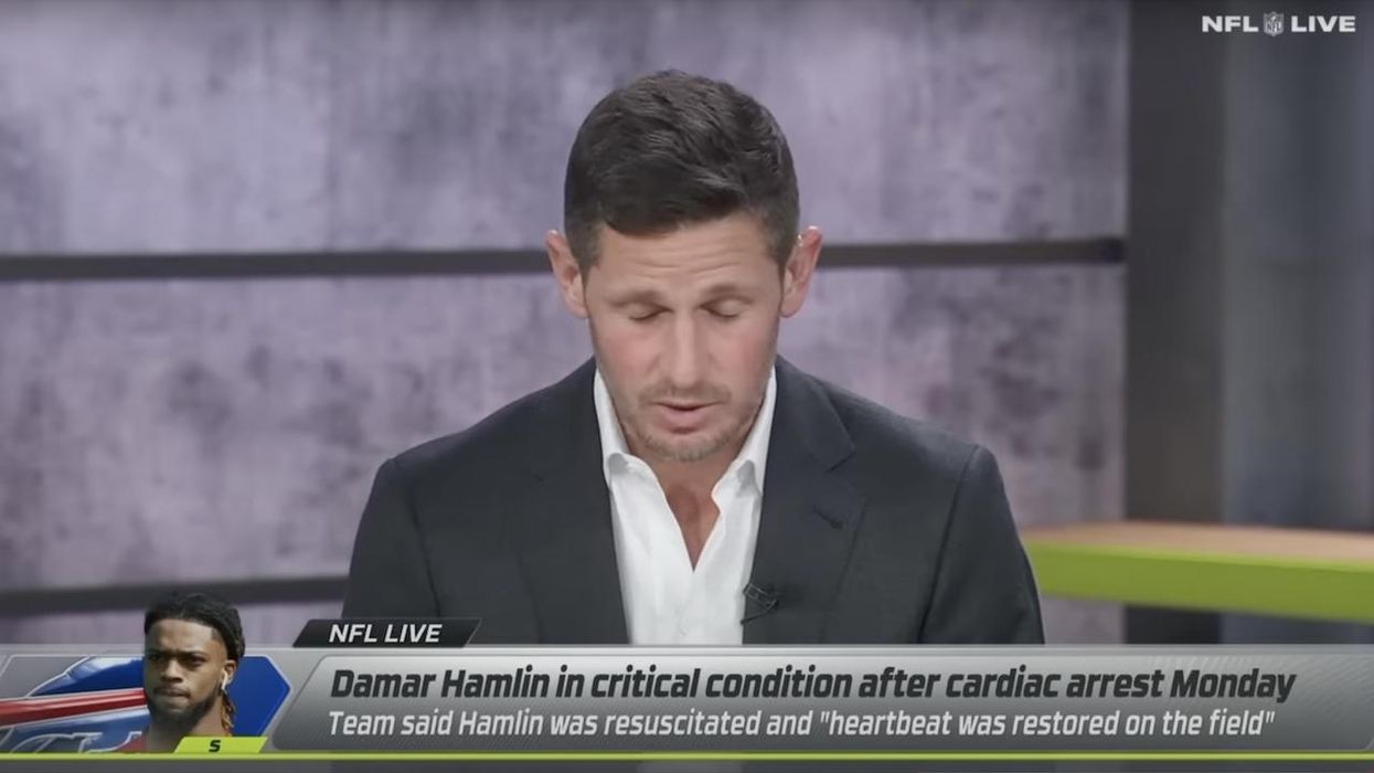ESPN's Dan Orlovsky — a 'follower of Jesus' — prayed out loud for Damar Hamlin on 'NFL Live' broadcast. Marcus Spears, Laura Rutledge also bowed heads, said 'amen.'