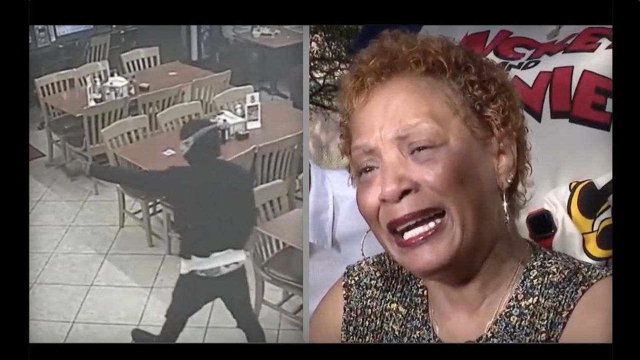 Mother of fatally shot restaurant robber says customer who fired multiple rounds 'abused' her son: 'Why didn’t you stop? ... He was dead already ... That hurts.'