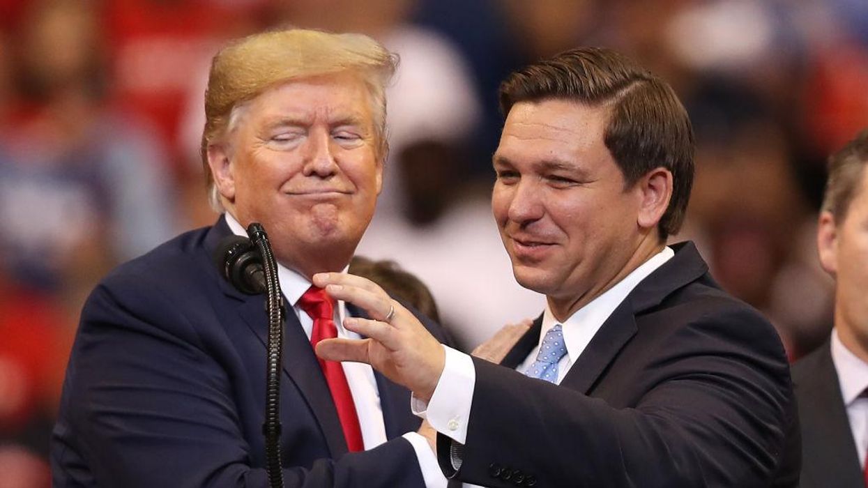 Trump says 'we'll handle that' when discussing possibility of DeSantis presidential bid