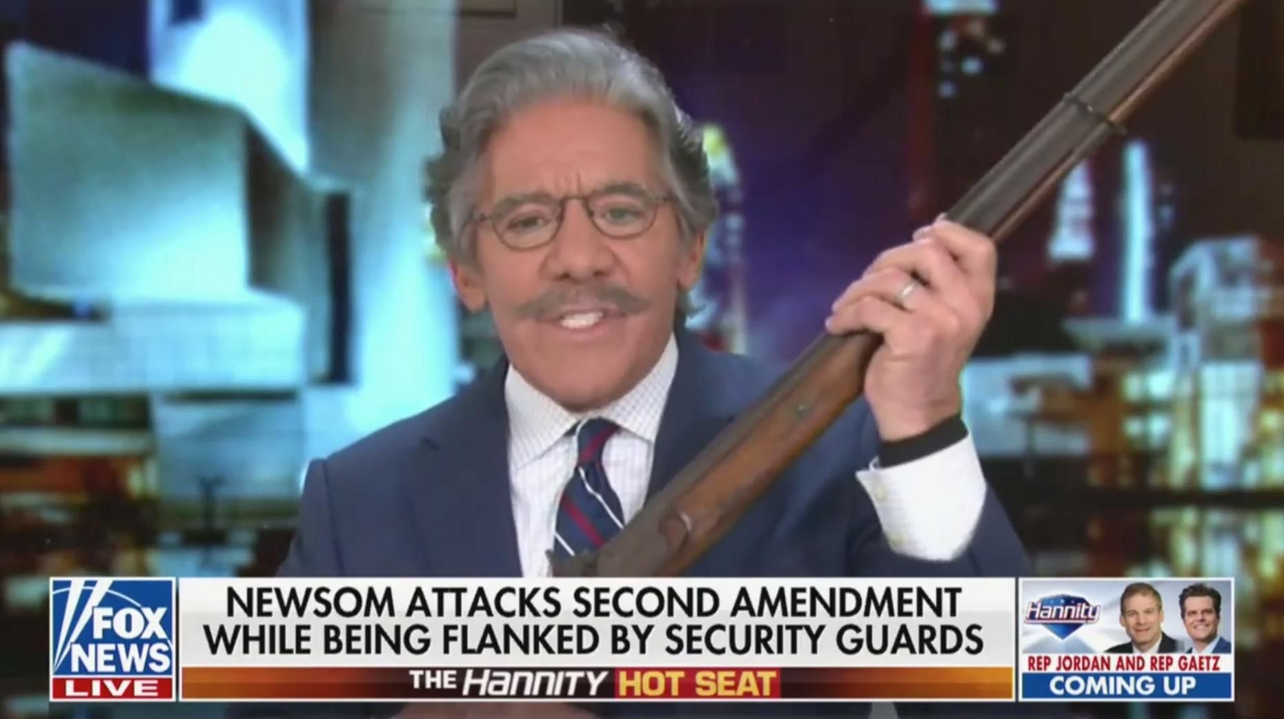 ‘Very cute’: Mockery ensues when Geraldo Rivera whips out musket to make point about Second Amendment