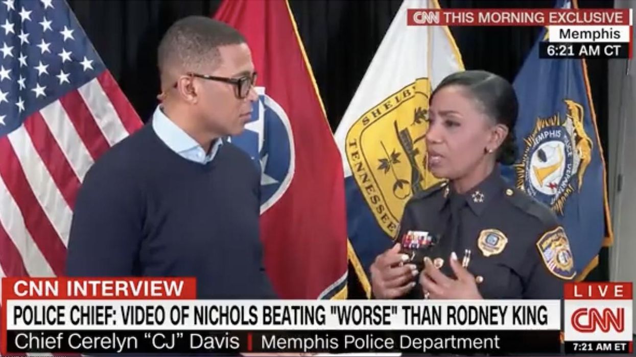 CNN's Don Lemon brings up 'race' of 'five black officers' charged with murdering black man; Memphis police chief replies that 'race' isn't reason for bad policing