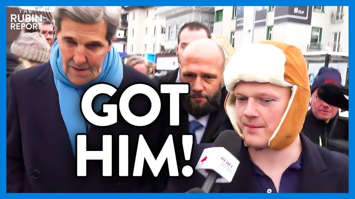 Watch John Kerry's face when his climate hypocrisy is EXPOSED on camera