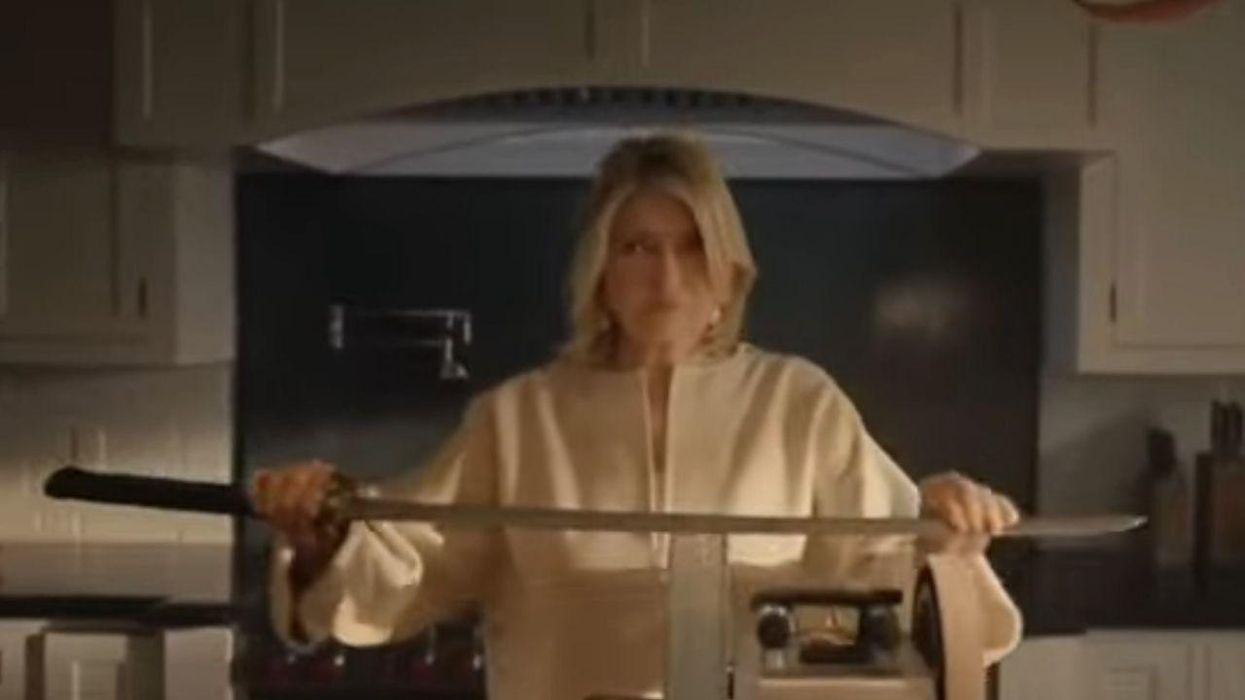 Martha Stewart sharpens sword in bizarre Pfizer booster commercial: 'You know that unwelcome guest everyone wishes would just leave already?'