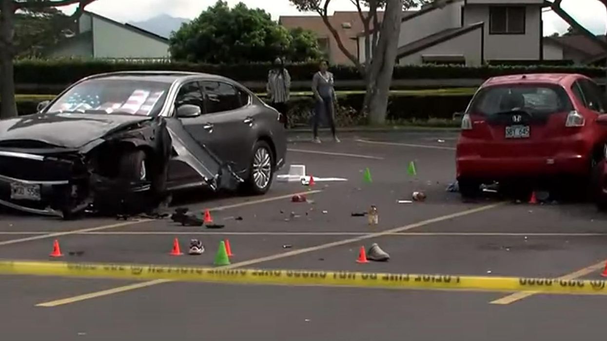 'Crazed' man intentionally rams car into mom pushing baby stroller in Walmart parting lot then attacks bystander with a crowbar, police say