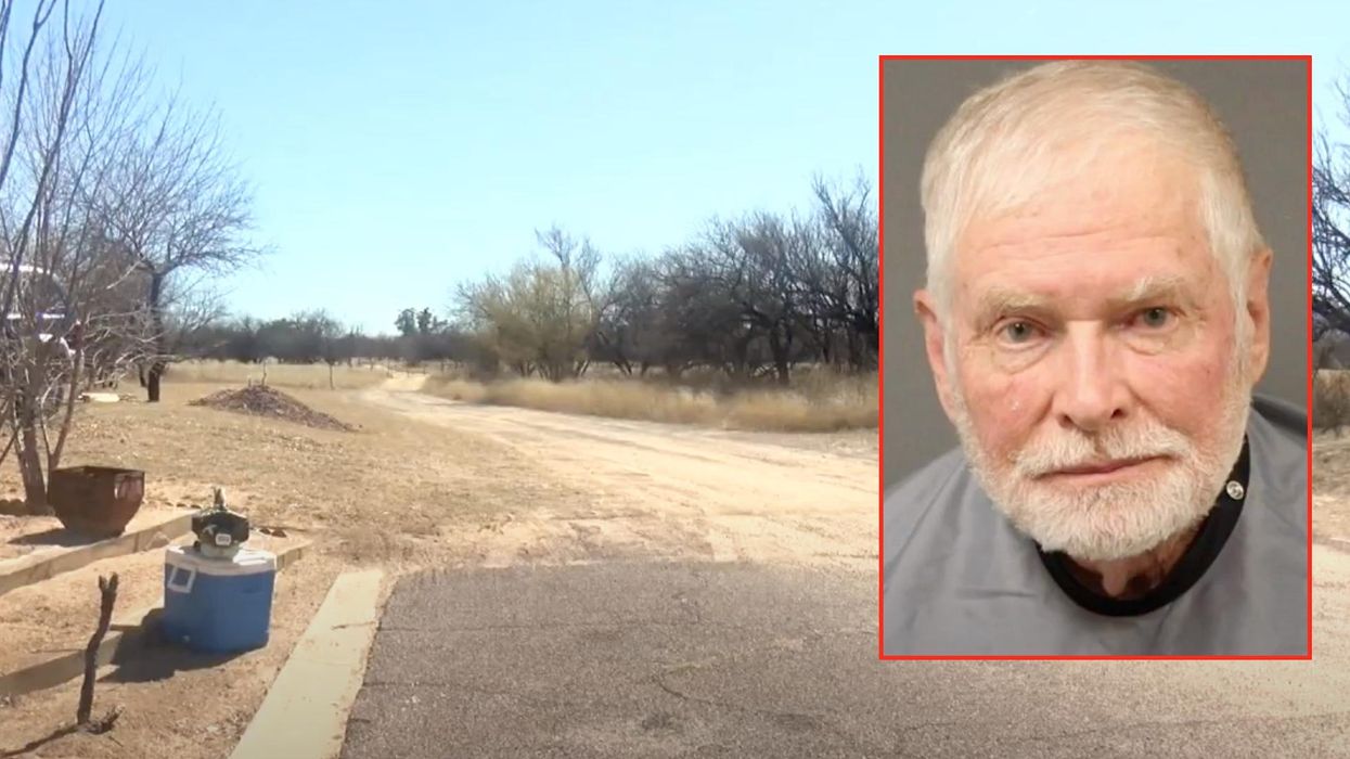 Elderly rancher charged with first-degree murder of Mexican migrant on his border property and held on $1 million bail