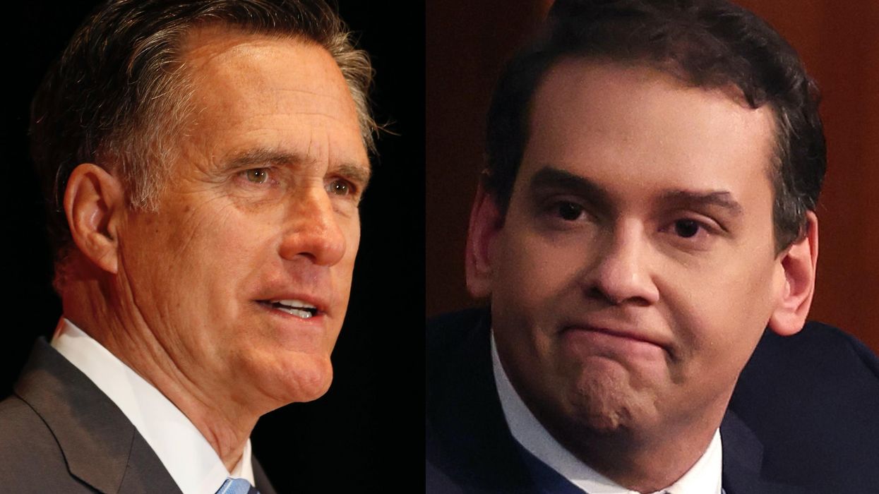 Video shows Mitt Romney confronting George Santos before Biden's SOTU speech: 'He's a sick puppy'