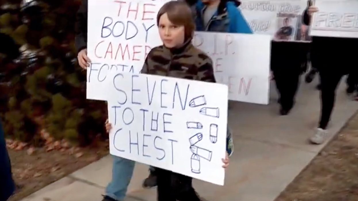 Utah community protests against police after shooting death of man who asserted independence from the laws of the land