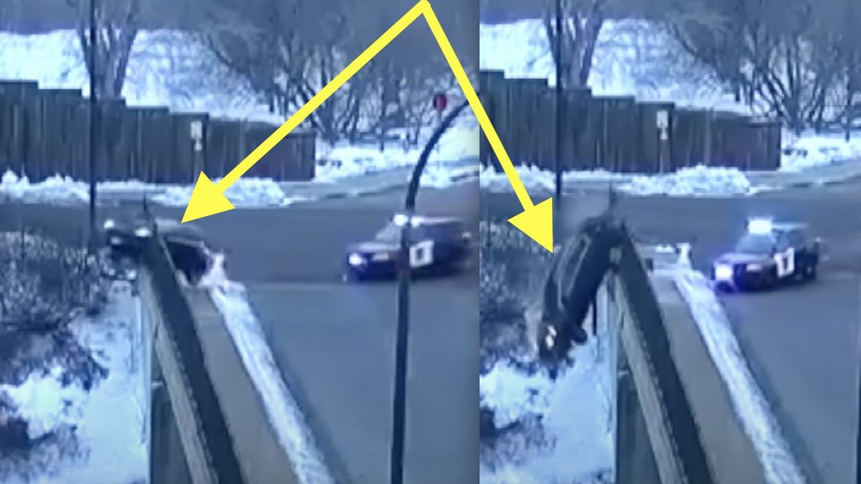 Pair of teen punks lead cops on high-speed chase in stolen SUV; suffer spectacular self-own preserved forever on video