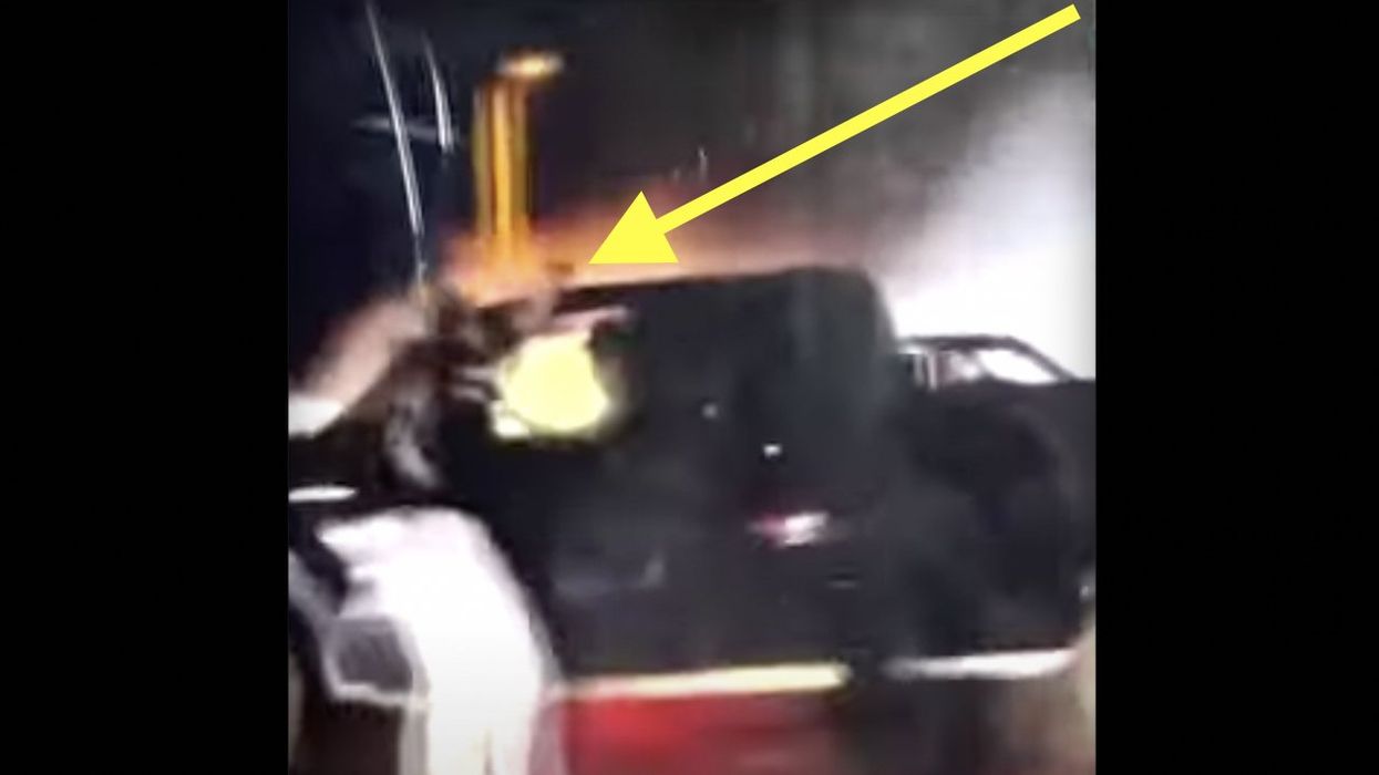 Thug shoots elderly couple in their truck after street racers surround them, jump on their vehicle, refuse to let them pass through intersection